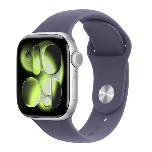Apple Watch Series 11 42mm Jet Black Aluminium case with Black Sport Band