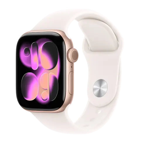 Apple Watch Series 11 42mm Jet Black Aluminium case with Black Sport Band