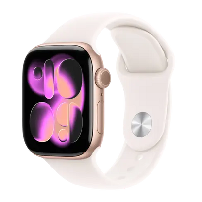 Apple Watch Series 11 42mm Jet Black Aluminium case with Black Sport Band