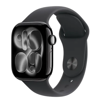 Apple Watch Series 11 42mm Jet Black Aluminium case with Black Sport Band