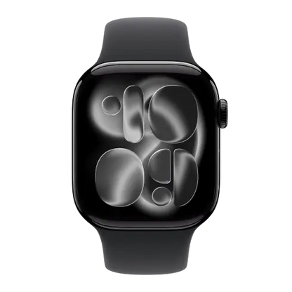Apple Watch Series 11 42mm Jet Black Aluminium case with Black Sport Band